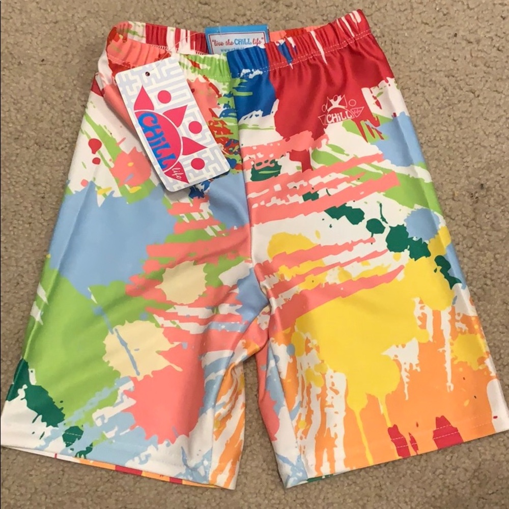 Girls lacrosse compression shorts - splatter print